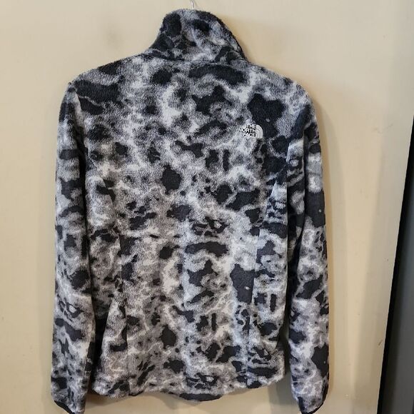 The North Face Black and Gray Patterned Fleece XS Camo Grey - Picture 5 of 6